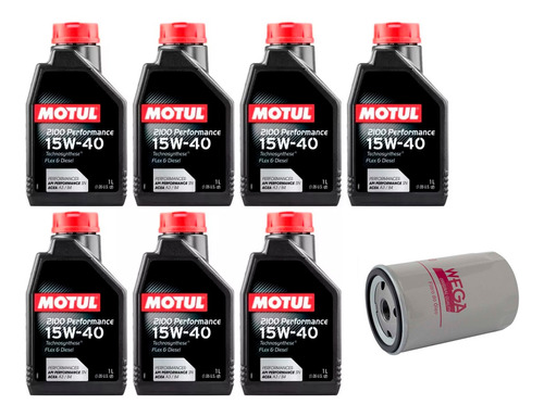 Kit Troca Óleo Motul 15w40 Ranger 3.0 V6 Gasolina 1995/1997