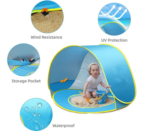Carpa De Playa De Juguete Para Bebés 2023 Con Piscina