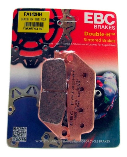 Pastilla De Freno Delantera Ebc Fa142hh Cb 250 Nx 650 Cb