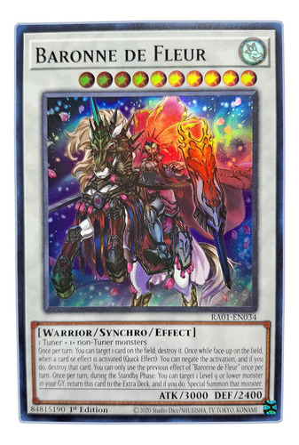 Yugi-oh! Baronne De Fleur Ra01-en034 Super