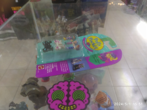 Vintage Polly Pocket, Scooter Fun Dolls Muñecas Miniatura (Usado)