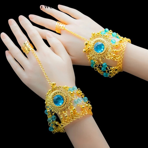 New, Conjunto Indio De Danza Del Vientre For Mujer, Danza