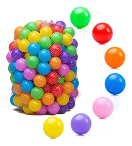 Pack 100 Pelotas De Plástico Para Niños 