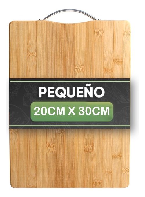 Tabla Para Picar Cortar Lagom 20x30cm De Bambú Y Madera Orgánico Natural 3en1 Alta Densidad Dureza Con Agarradera Colgable Excelente Artesanía Sin Daño A Cuchilla Facil De Limpiar Preparación De Alime