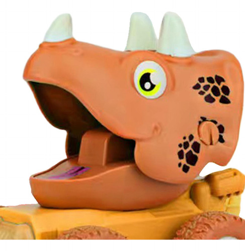 Lindo Coche De Dinosaurios Modelo De Aprendizaje Tire Hacia