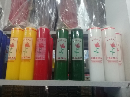 Vela Trezena 13 Dias - Parafina Pura - Branca Ou Colorida