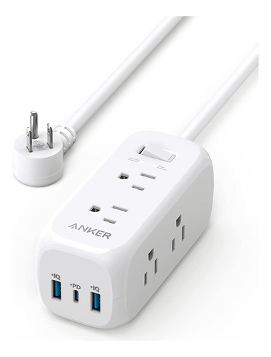 Anker 332 Usb C Power Strip, Protector Contra Sobretensiones