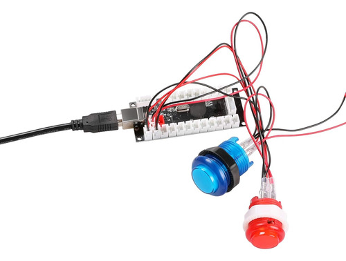 Qenker Kit De Bricolaje Led Arcade Para 2 Jugadores Para Usb