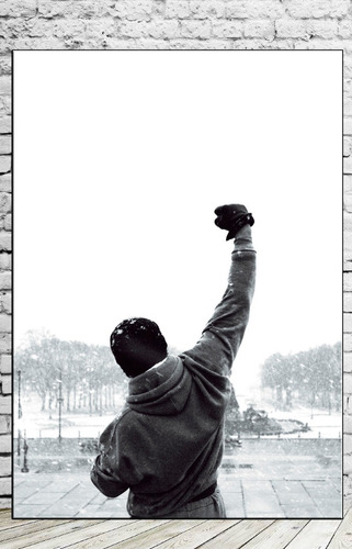 Cuadros Rocky Balboa 30x57 Cm En Lienzo Ideal Habitacion 