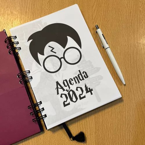 Agenda 2024 de Harry Potter, agenda A5 de tapa dura, planificador