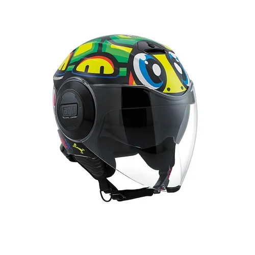 Casco Jet Agv Fluid Valentino Rossi Turtle 46 Moto Gp Env o