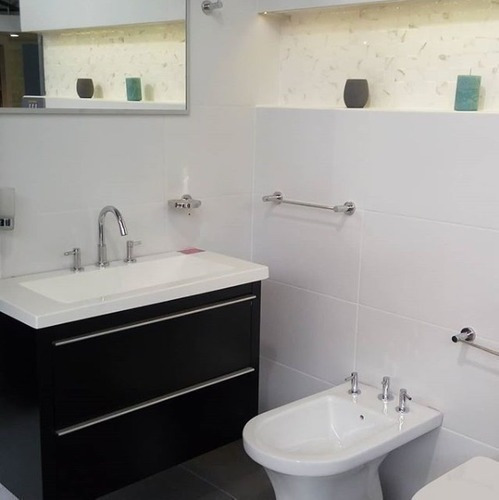 Imagen 3 de 5 de Ceramica 28x45 Alberdi Volga Satinado 2ra Pared Blanco