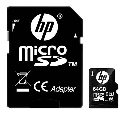 Cartão Micro Sd 64gb C10 Hp Full Hd Transferencia Rápida