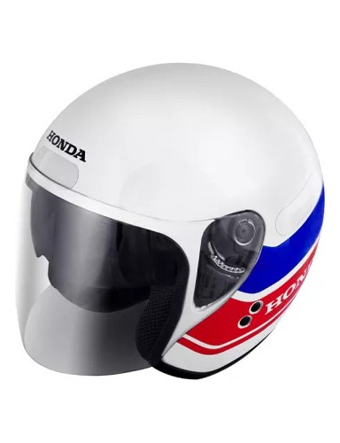 Capacete Honda Dlx Hjs Branco/azul/vermelho Original