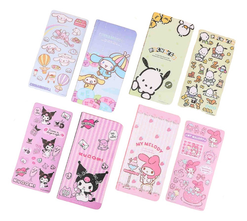 Agenda Vertical Cuadriculada Con Separador Sanrio Kawaii 