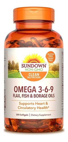 Triple Omega 3-6-9 Corazon Y Circulacion Natural 200 Capsula