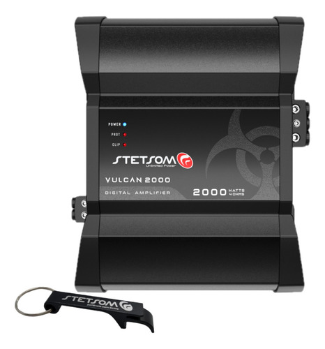 Módulo Stetsom Vulcan 2000w Rms Bass Boost 1 Ohm 1 Canal
