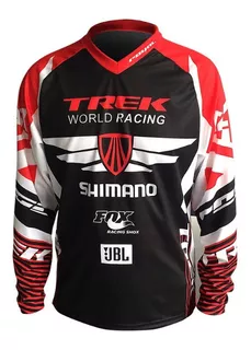 Jersey Polera Trek Shimano Ciclismo Bicicleta Mtb Dh Enduro