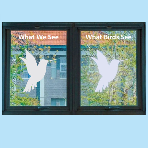Adhesivos Anticolisión For Ventanas Con Diseño De Pájaros,