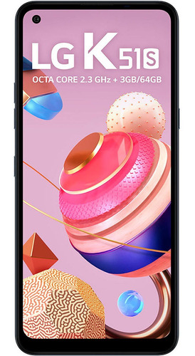 Smartphone LG K51s 64gb Titanium 4g 6,55 Câmera Quádrupla
