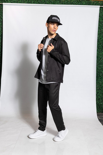 Pantalón Hombre Gabardina Con Bolsillos Liso Clásico Shaffe