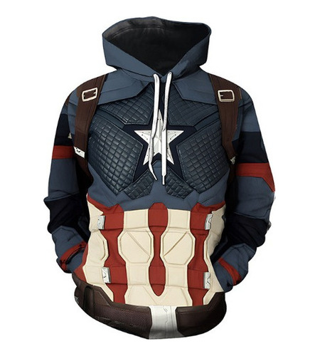 Vengadores 4 Capitán América Sudadera Cosplay Adulto Unisexo