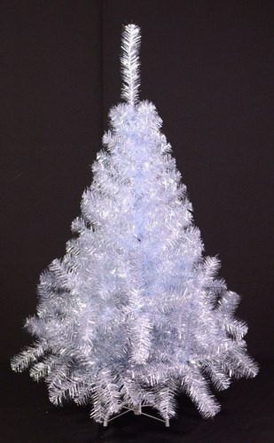 Árbol De Navidad Premium Glaciar  1,30 Mts. - Sheshu Color Cristal-plata