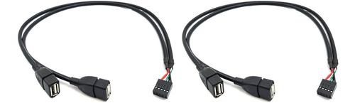 Cable 10 Pines A Doble Hembra Usb De Placa Base