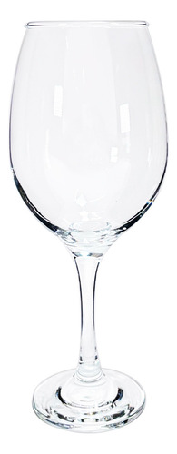 Juego De 6 Copas De Vidrio Vino Agua Queen 580 Ml Color Transparente