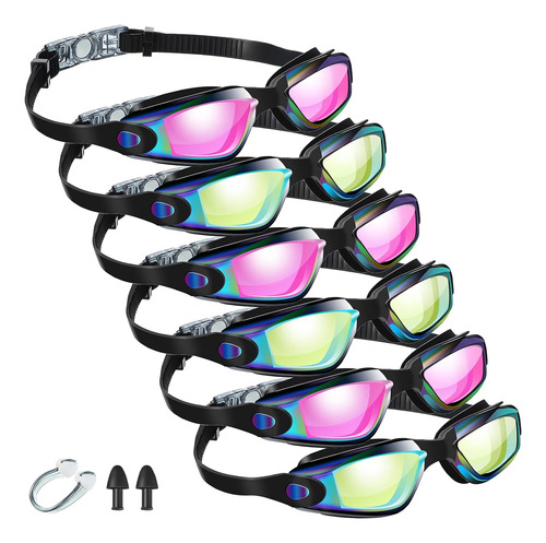 6 Piezas De Gafas De Natación Equipo De Natación Gafa...