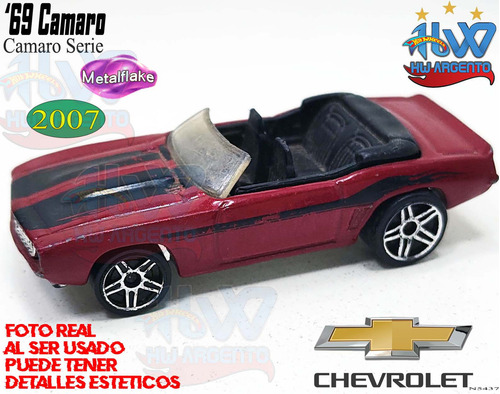 Hot Wheels Usado Hwargento '69 Camaro N5437 2007