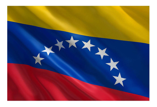 Vinilo 50x75cm Bandera De Venezuela Pais Latinoamerica M3