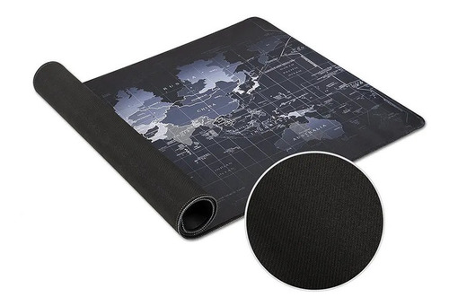 Imagem 3 de 9 de Mouse Pad Gamer Grande 70x35cm Mapa Mundi Exbom Mp-7035c28