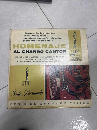 Acetato Homenaje Al Charro Cantor
