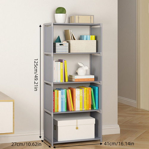 . Estantería For Libros De 5 Niveles, 4 Estanterías Altas