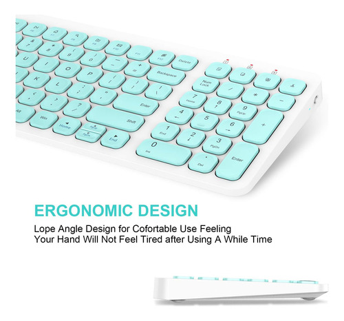 Mouse Cimetech, Con Teclado/inalambrico/receptor Usb/cele...