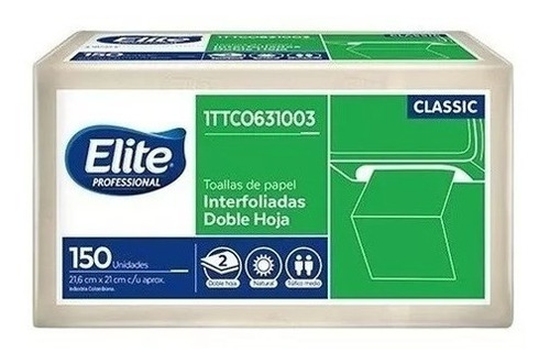 Toallas De Papel Manos Elite X 150 Und 