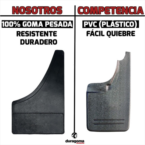 Juego X2 Barreros Goma P/ Pick Up Camioneta Chevrolet