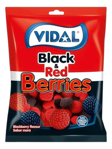 Bala De Goma Vida Black & Red Berries 100g