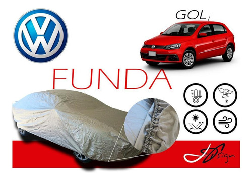 Cobertura Broche Afelpada Eua Vw Gol Hatchback 2017-18