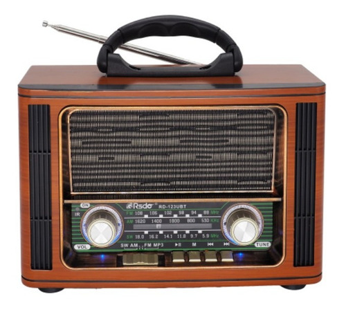 Radio Portátil Retro Am Fm Parlante Bluetooth Yx-123ubt 