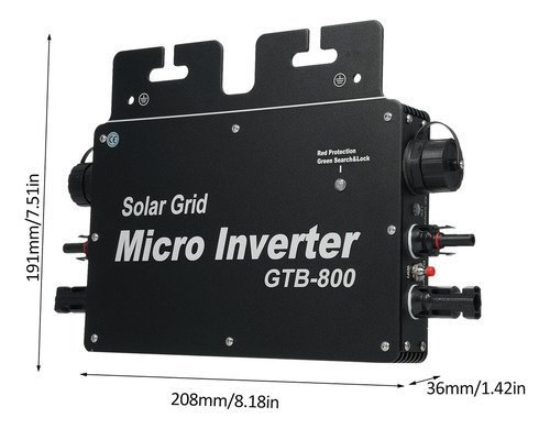 * Inversor Inversor 800w Tie 120v Wifi Solar A Inversor
