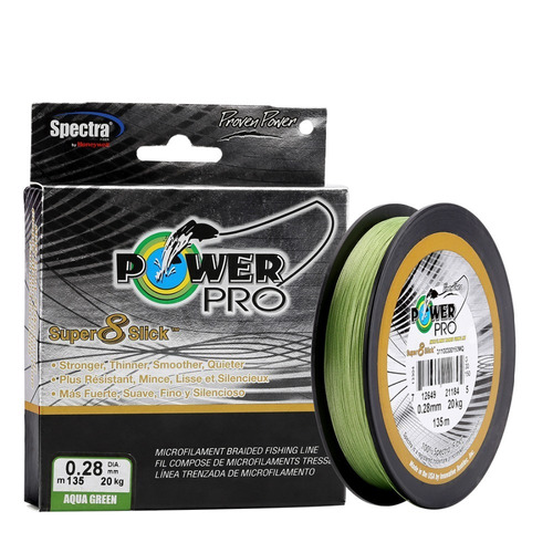 Multifilamento Power Pro Super Slick 8 Hebras 150 Yds 40lbs