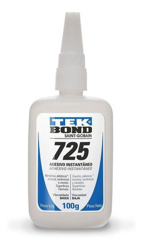 Adhesivo Instantaneo 725 Baja Viscosidad 100grs Tekbond