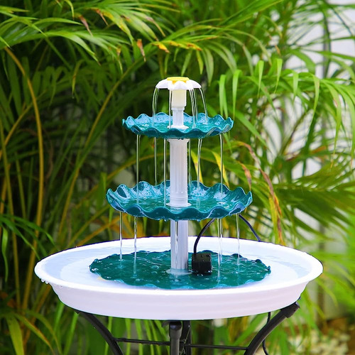 ~? Aisitin Usb Bird Bath 3 Bomba De Fuente De Agua Escalonad