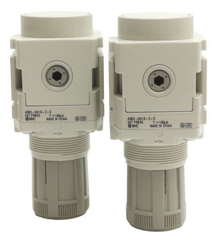 Lot Of 2 Smc Ar20-n01b-z-d Regulator Modular, 7-125p Ccs