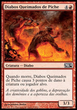 X4 Diabos Queimados De Piche / Pitchburn Devils - Magic 2014