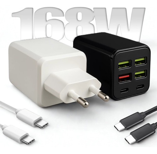 Carregador Super Turbo 168w 6 Portas