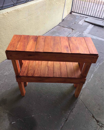 Mesa Arrime Auxiliar Madera Reciclada Colorcedro