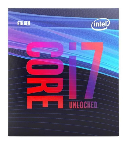 Imagen 1 de 2 de Procesador gamer Intel Core i7-9700K BX80684I79700K de 8 núcleos y  4.9GHz de frecuencia con gráfica integrada